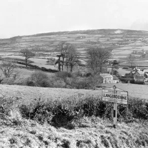 View of Llangendeirne, Carmarthenshire Print, February 1960
