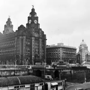 Views of Liverpool, Merseyside, 13th May 1954. Docks and Harbour Board offices Views of Liverpool, Merseyside, 13th May 1954. Docks and Harbour Board offices
