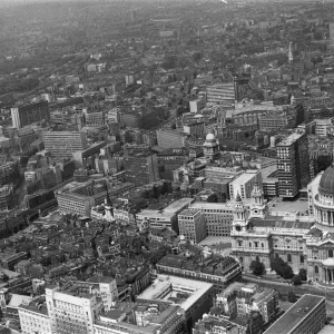 Views of London taken from a helicopter. 15th June 1969 Views of London taken from a helicopter. 15th June 1969