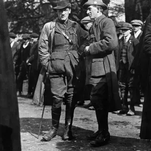 A vigorous fight for East Tyrone. Sinn Fein officers in uniform A vigorous fight for East Tyrone. Sinn Fein officers in uniform