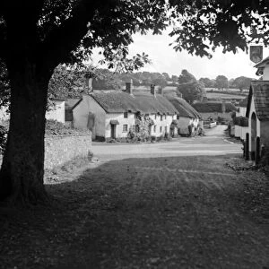 The village of Broadhembury in Devon. 1930