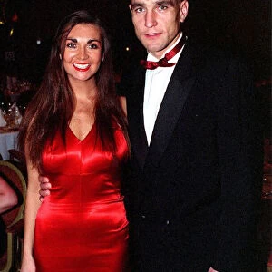 Vinnie Jones the Wimbledon player and wife Tanya Jones at the Sparks charity ball
