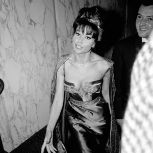 The VIPs Film Premiere September 1963 Laya Raki Actress Singer pictured arriving