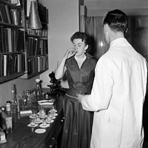 Virgin mother Emmimarie Jones undergoing medical tests. June 1956
