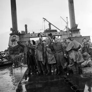 Visit of British Prime Minister Winston Churchill to Normandy in Northern France Visit of British Prime Minister Winston Churchill to Normandy in Northern France