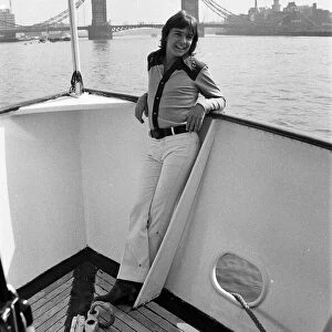 During his visit to London, David Cassidy stay aboard the 120 ft luxury yacht "
