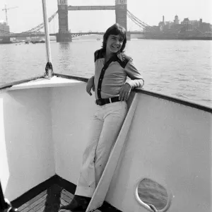 David Cassidy on Ocean Sabre Print, 1972 David Cassidy on Ocean Sabre Print, 1972