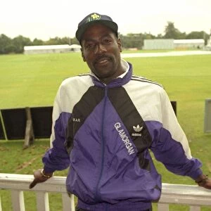 Viv Richards smiling during interview at cricket ground 17 / 09 / 1993