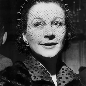 Vivien Leigh Actress at a cocktail party for the President