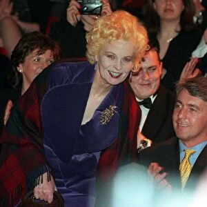 Vivienne Westwood arrives at her show at the SECC January 1999 Glasgow Tom