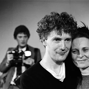 Vivienne Westwood and Malcolm McLaren, at her fashion show at Olympia. 22nd October 1981