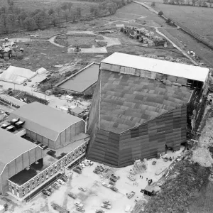 Print of Volcano film set interior, October 1966