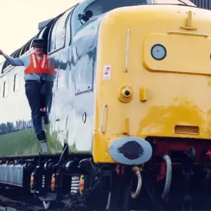 Stephenson Rail Museum Deltic Diesel Locomotive Print 1994