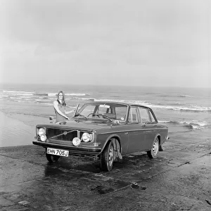 A Volvo car in Redcar, North Yorkshire. 1971