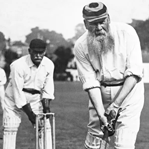 W. G Grace playing for Eltham against Gravesend aged 65