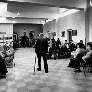 Waiting Room Print, Coventry and Warwickshire Hospital, 1986