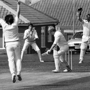 Waiting their turn to go out to bat are the members of Middlesbrough cricket team who Waiting their turn to go out to bat are the members of Middlesbrough cricket team who
