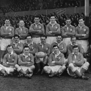 1952-53 Wales Rugby Union Grand Slam Print
