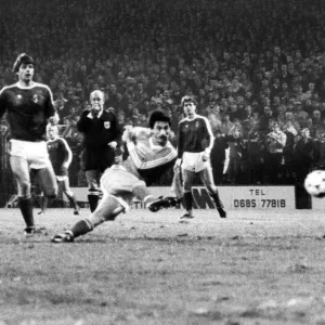 Wales v Iceland, score 2-1 to Wales, FIFA World Cup Group 7, venue Ninian Park, Leckwith