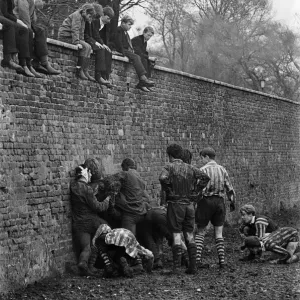 The Wall Game played at Eton College. Near Windsor in Berkshire. 26th November 1966 The Wall Game played at Eton College. Near Windsor in Berkshire. 26th November 1966