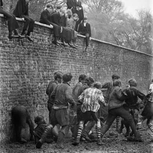 The Wall Game played at Eton College. Near Windsor in Berkshire. 26th November 1966 The Wall Game played at Eton College. Near Windsor in Berkshire. 26th November 1966