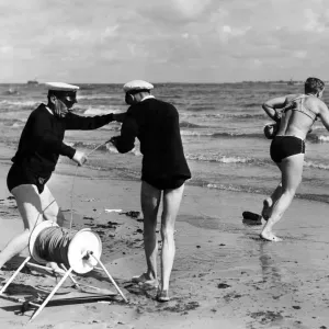 Wallasey Beach Patrol Training Print, 14th June 1954 Wallasey Beach Patrol Training Print, 14th June 1954