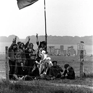 The Wallies August 1974 Camping on Salisbury Plain near stonehenge Wally
