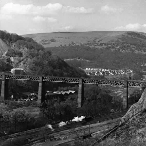 Walnut Tree Viaduct, a railway viaduct located above the southern edge of the village of