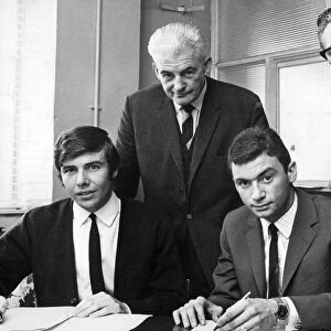 Walsall signings Mick Tindall (left), from Villa, and John Burckitt, from Coventry