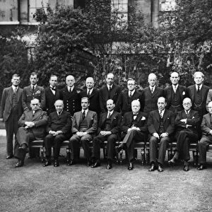 The War Cabinet pose for a picture at Downing Street, circa October 1941