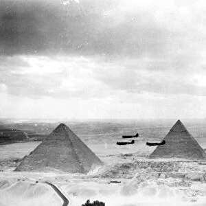 War Egypt WW2 pilots from Mid East Command training in Egypt
