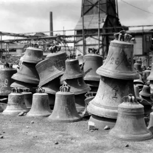 War salvage: Pictures taken in a German smelting yard at Hamburg which shows the shortage War salvage: Pictures taken in a German smelting yard at Hamburg which shows the shortage