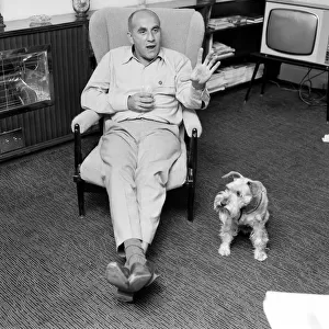 Warren Mitchell, star of TVs Til Death Us Do Part, pictured at his home in Highgate