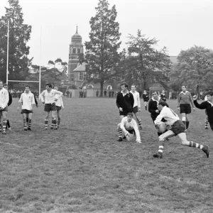 Rugby School Print: Warwick v London Wasps, 1966 Rugby School Print: Warwick v London Wasps, 1966