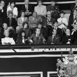 Watford chairman Elton John pictured watching the 1984 FA Cup Final at Wembley Stadium Watford chairman Elton John pictured watching the 1984 FA Cup Final at Wembley Stadium