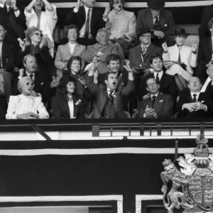 Watford chairman Elton John pictured watching the 1984 FA Cup Final at Wembley Stadium Watford chairman Elton John pictured watching the 1984 FA Cup Final at Wembley Stadium