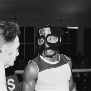 WBC and WBA world champion Marvin Hagler training for his sixth defence of his world WBC and WBA world champion Marvin Hagler training for his sixth defence of his world