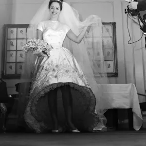 The wedding of Jackie Collins and Wallace Austin at Grosvenor House. 13th December 1960 The wedding of Jackie Collins and Wallace Austin at Grosvenor House. 13th December 1960
