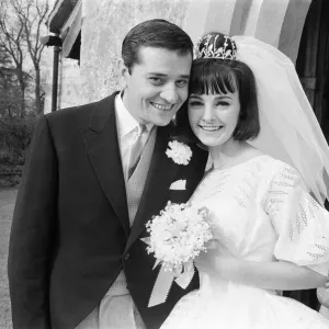The wedding of John Kennedy to model Paula Noble. They are married at St James