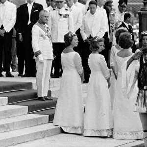The wedding of King Constantine II of Greece to Princess Anne-Marie of Denmark