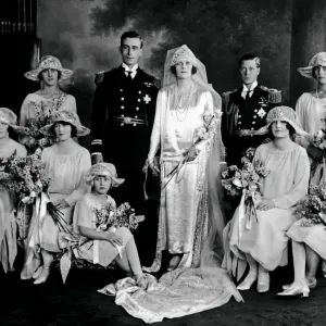 Lord Louis Mountbatten and Edwina Ashley Wedding Print 1930