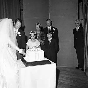 The wedding of Pamela Mountbatten and David Hicks at Romsey Abbey, Hampshire
