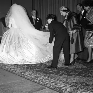 The wedding of Pamela Mountbatten and David Hicks at Romsey Abbey, Hampshire The wedding of Pamela Mountbatten and David Hicks at Romsey Abbey, Hampshire