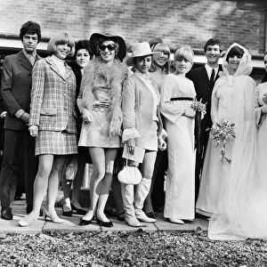 The wedding of Paul Atkinson, lead guitarist of English pop group The Zombies