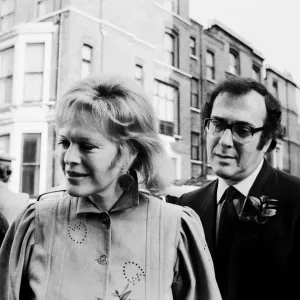 Harold Pinter and Lady Antonia Fraser Wedding Print, 27th November 1980 Harold Pinter and Lady Antonia Fraser Wedding Print, 27th November 1980