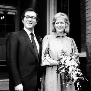 Wedding of playwright Harold Pinter and author Lady Antonia Fraser at Kensington Registry Wedding of playwright Harold Pinter and author Lady Antonia Fraser at Kensington Registry