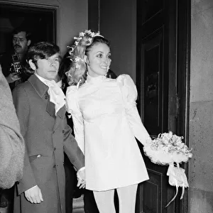 Wedding of Polish film director Roman Polanski and his bride