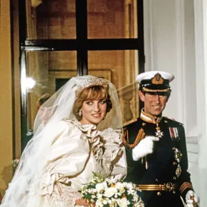 Prince Charles and Lady Diana Spencer Wedding Print 29th July 1981