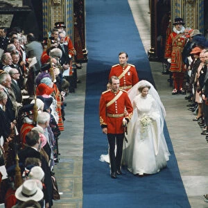 Wedding Of Princess Anne to Captain Mark Phillips at St Paul