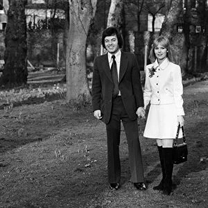 The wedding of Tony Blackburn and Tessa Wyatt at Caxton Hall, London. 2nd March 1972